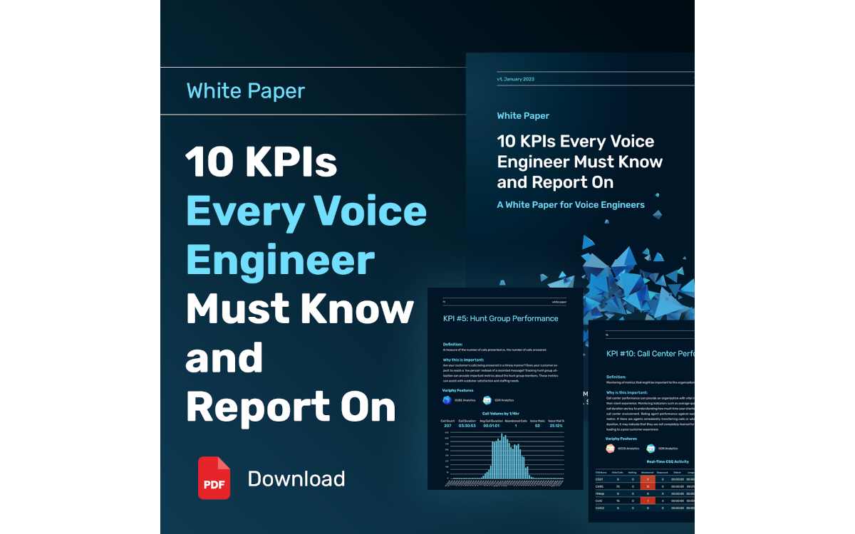 10 KPIs for Voice Engineers with graphs