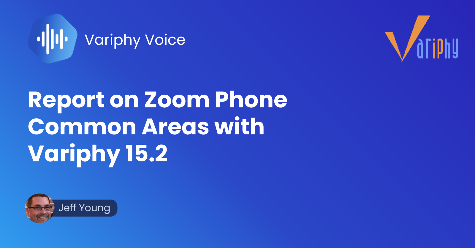 Report on Zoom Phone Common Areas with Variphy 15.2